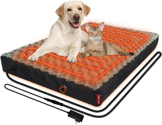 Heated Dog Bed with12V～24V Safe Voltage