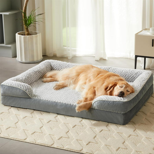 Orthopedic Dog Bed for Large Dogs, Egg Crate Foam Bed for Large Dogs
